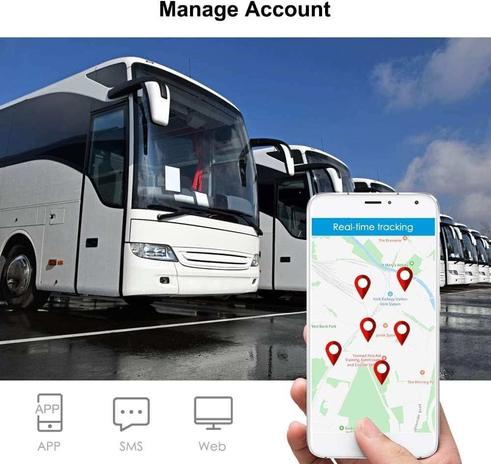 Winnes GPS Tracker for Vehicles 4G LTE Car Tracker Device Hidden up to 100 Days Long Battery Rastreador GPS Para Carros Strong Magnetic Tracker Device for Vehicles Fleet Trailer anti Theft TK905B image number 4