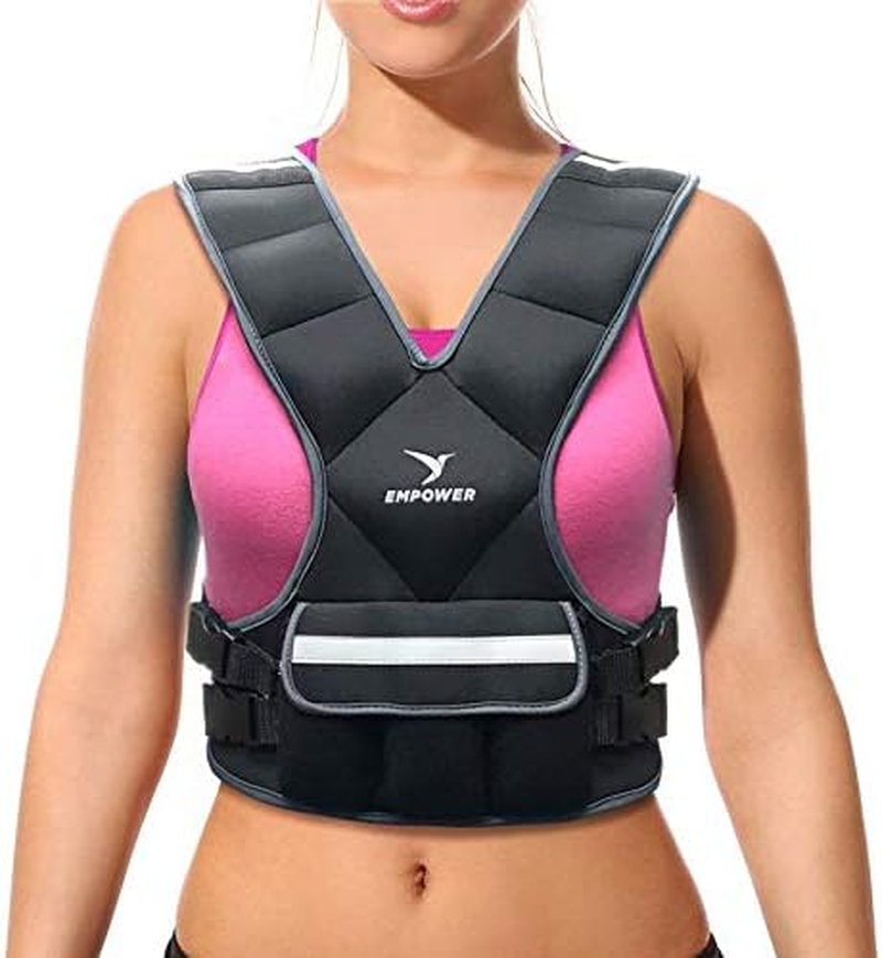 Empower Weighted Vest for Women - Ideal Body Vest for Adding Resistance Intensity to Workouts -Fixed 8Lbs or Adjustable 10 to 16Lbs image number 6