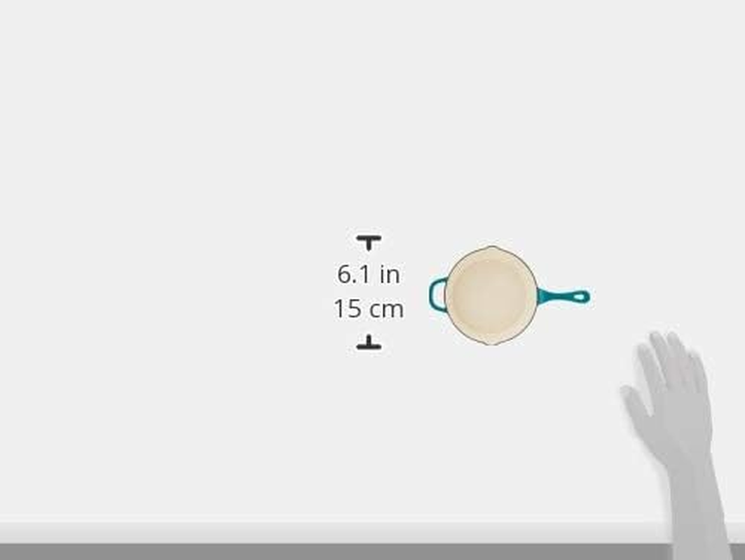 Crock Pot Artisan 10 Inch Enameled Cast Iron round Skillet, Teal Ombre image number 4