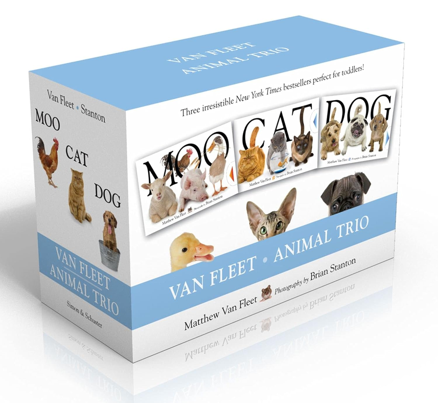 Van Fleet Animal Trio (Boxed Set): Moo; Cat; Dog image number 1