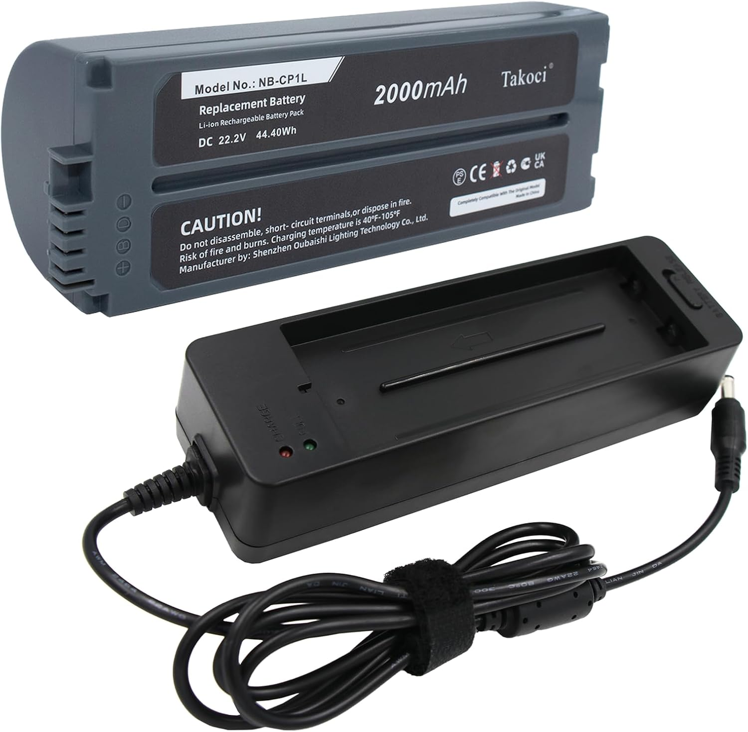 CP-2L Battery and Charger Replacement Compatible with Canon Selphy CP1500 CP1300 CP1200 Selphy CP810 CP800 CP710 CP720 CP910 CP1000 CP100 Photo Printers,P/N NB-CP1L NB-CP2L NB-CP2LH image number 4