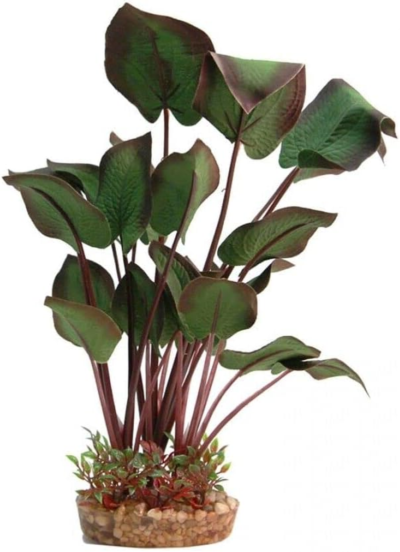 Aqua One Silk Plant Radican with Gravel Base Large Decoration Aquarium 29070