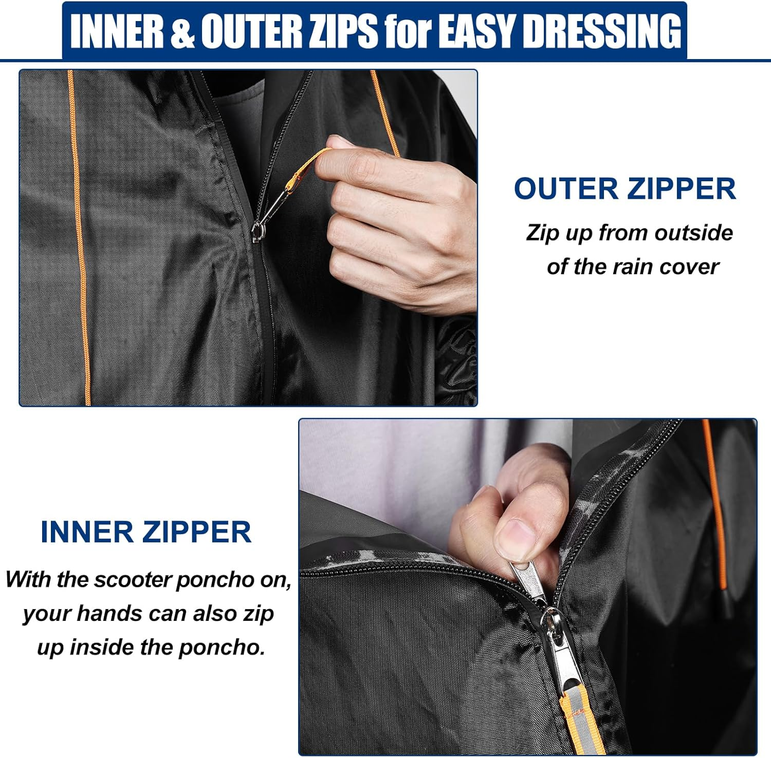 Electric Vehicle Rain Cover, Mobility Scooter Cover Waterproof Outdoor, Wheelchair Poncho, Electric Armchair Poncho Mobility Scooter Rain Cover Waterproof Rain Cape Rainsuit Cycling Rain Jacket image number 1