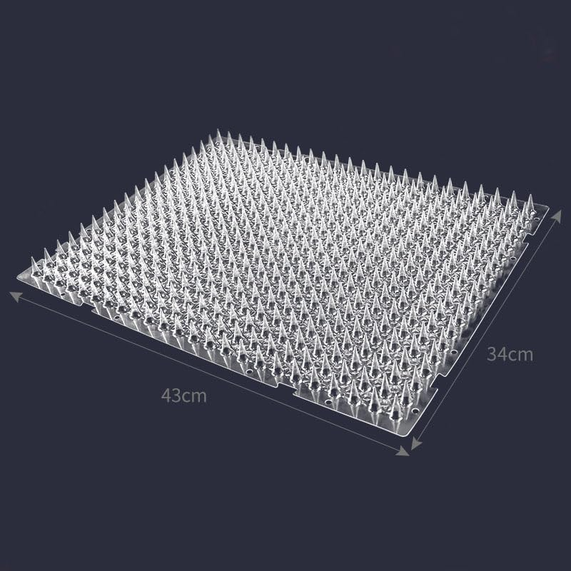 THJOPOKEEL 10 Pieces Deterrent Repellent with Spikes Keep Cats off Counter Ant Mat Dogs Spiked Deterrent Mat for Outdoor Indoor Garden Window Sofa(17 X 13.4 Inches,Clear) image number 5