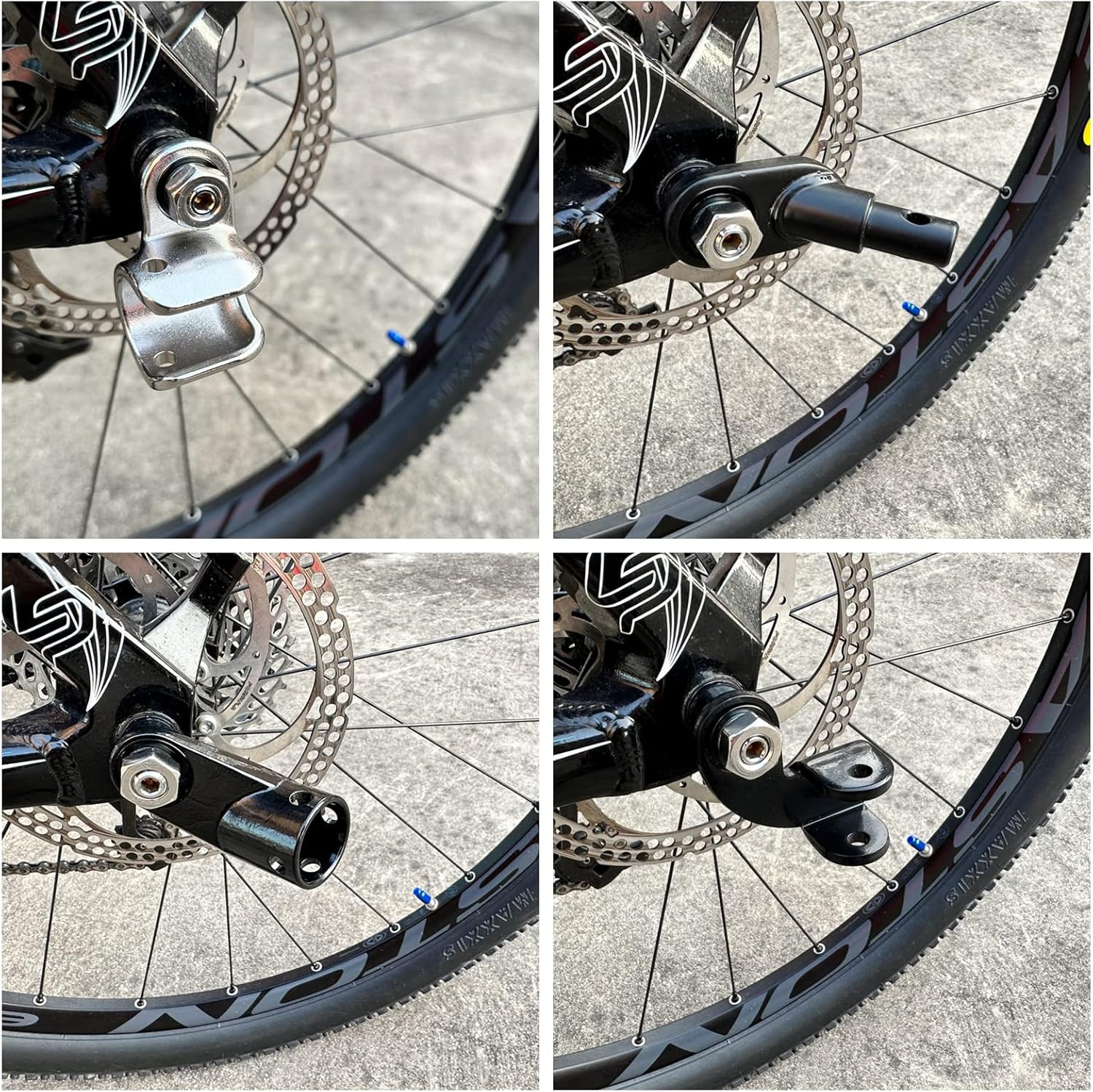 Bike Trailer Hitch Thru Axle Adapter 12Mm Thru Axle with 1.0/1.5/1.75 Thread Pitch Shaft Length 167~185Mm image number 2