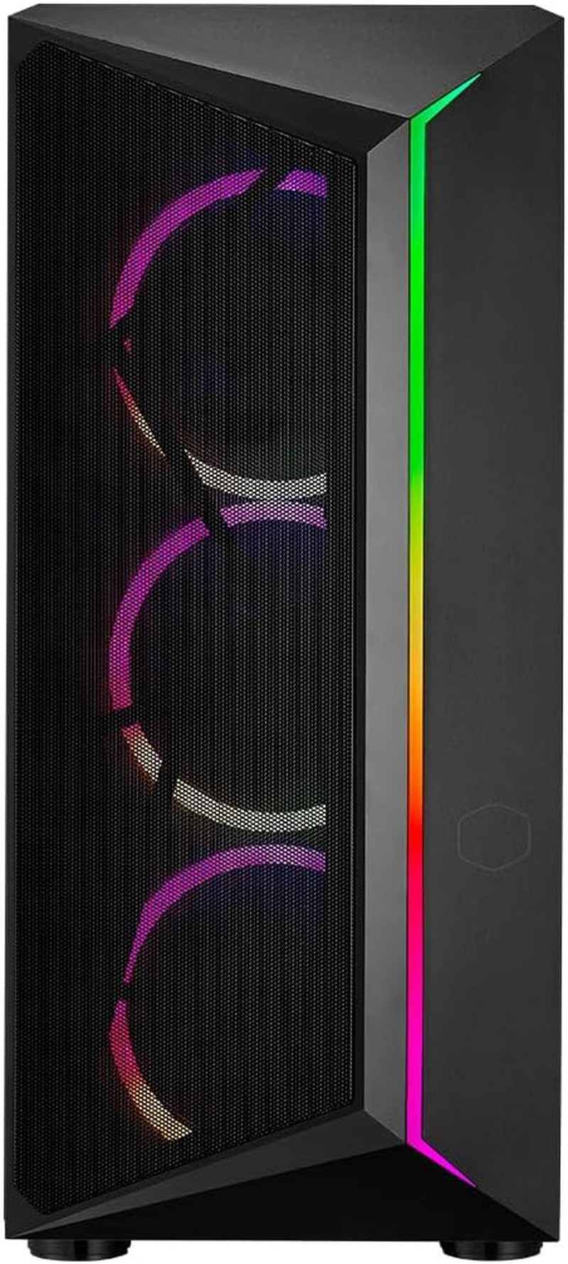 Cooler Master CMP 510 PC Case - Mid-Tower Chassis with ARGB Strip, Mesh Front Intake, 3 X 120Mm ARGB Fans, Tempered Glass Side Panel, Versatile Cooling & Component Support, Breathable PSU Shroud image number 1