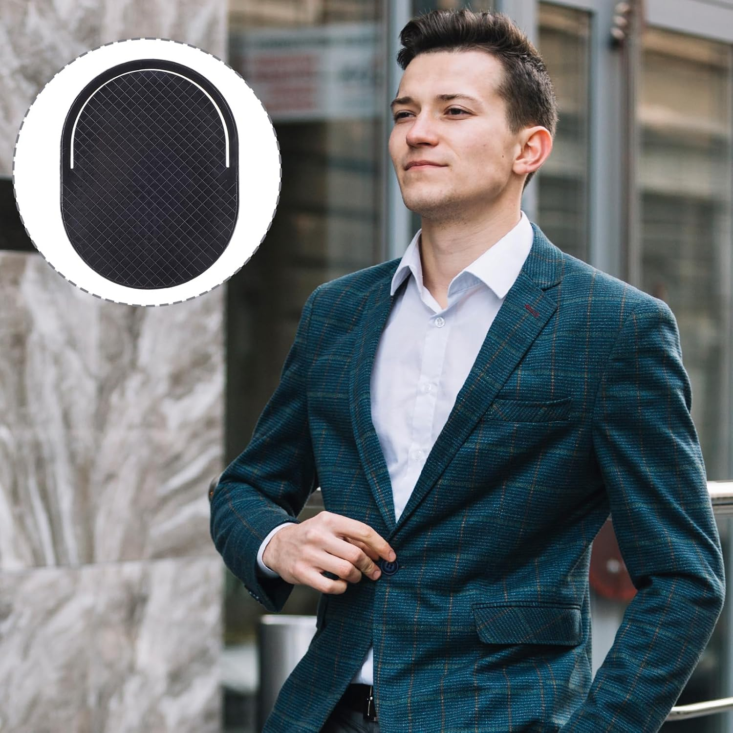 12Pcs Palm Combs for Men, Portable Pocket Hand Comb for Men Soft Shampoo Comb Scalp Massage Brush for DIY Hair Styling Scalp Massage and Shower Hair Brush (3.74'' X 2.95'') image number 6