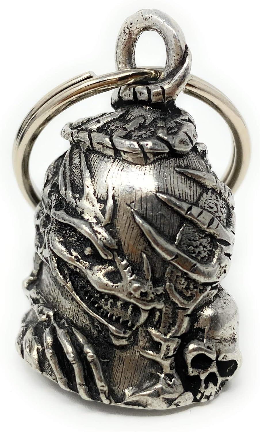 Bravo Bells Skull Dragon Bell - Biker Bell Accessory or Key Chain for Good Luck on the Road image number 2