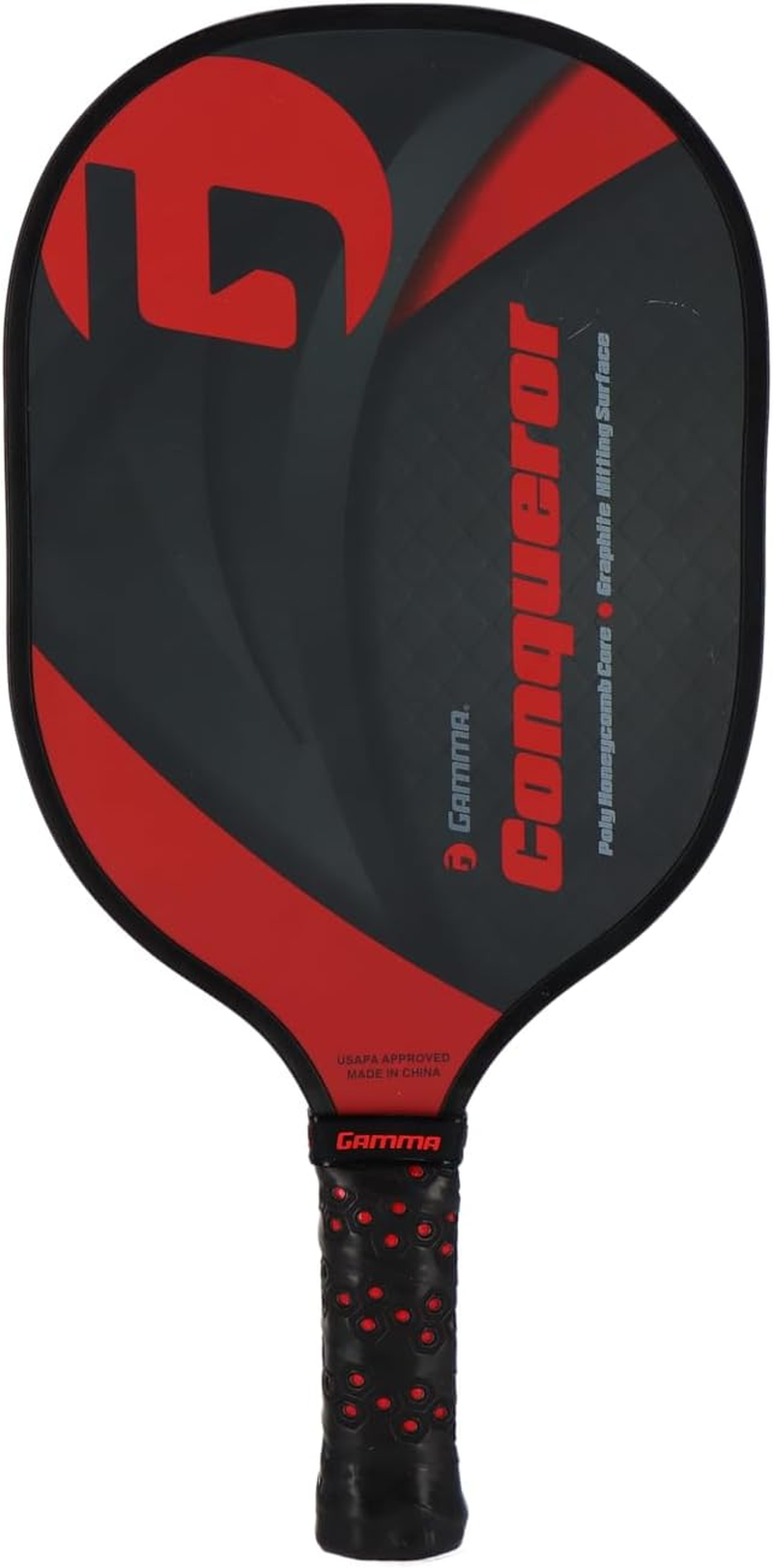 Gamma Sports 2.0 Pickleball Paddles: USAPA Approved, Textured Graphite or Fiberglass Surface, Honeycombed Aramid Core, Durable Flush-Fit Edge Guard, and Firm Honeycomb Grip, Indoor or Outdoor Play