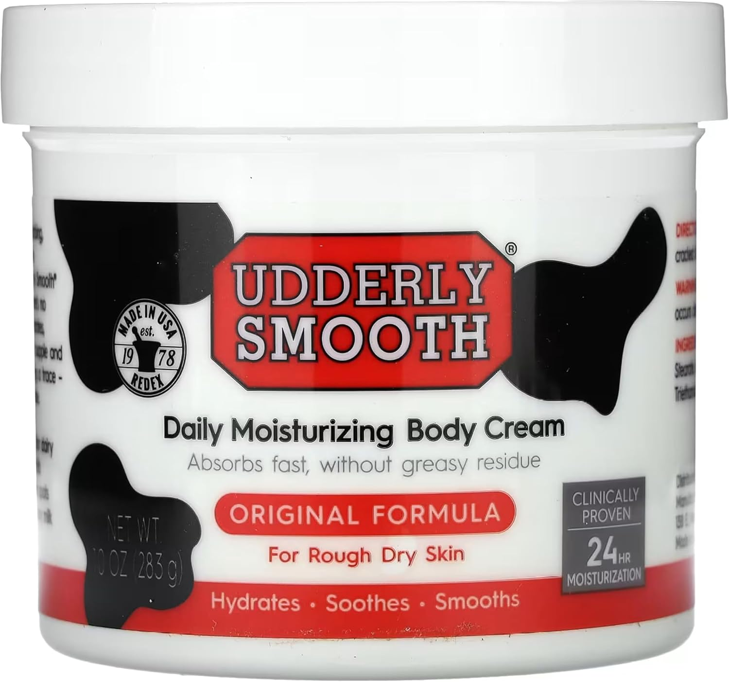 Udderly Smooth Udder Cream, Skin Moisturizer, 12 Ounce Jar image number 3
