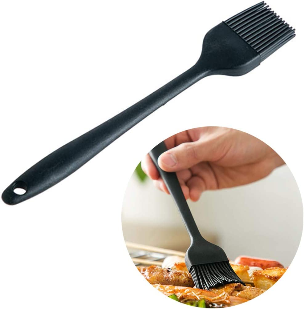 Silicone Brush Basting Brushes Barbecue Home DIY Kitchen Safety Baking Tool Pastry Cookie Kitchen Cook Brush with Handle Spread Oil Butter Sauce Marinades 1 Pcs image number 2