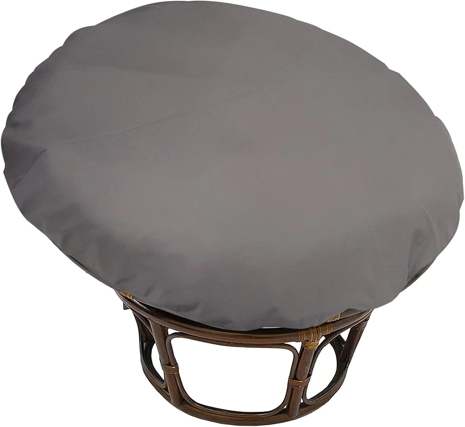TDHLW Papasan Chair Cushion Covers Only, Outdoor Indoor Cushion Waterproof Slipcover for Papasan Chair Cushion, Removable Zippered Papasan Cushion Cover,Waterproof Dark Gray, Fits a 47-51 Inch