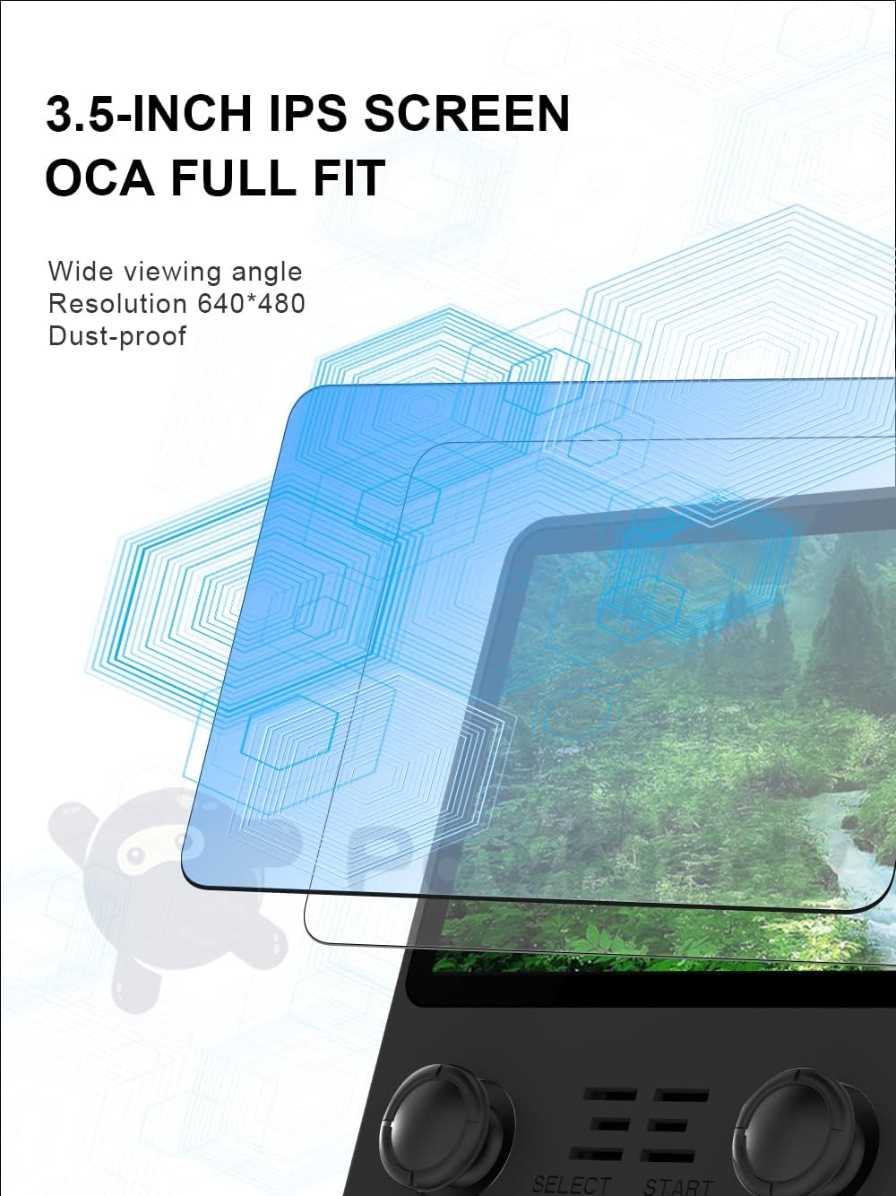 Astarama Powkiddy RGB20S Handheld Arcade Game Console, 3.5 Inch Retro Video Game Console, Open Source Game Player, Gift for Children (128G, Black) image number 6