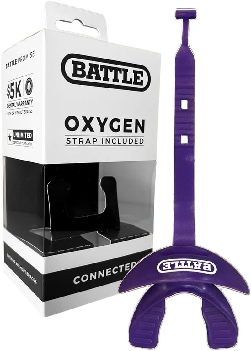 Battle Oxygen Lip Protector Mouthguard with Connected Strap