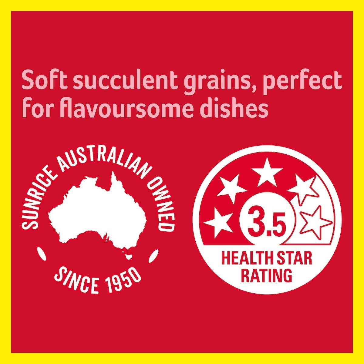 Sunrice White Medium Grain Rice 5Kg image number 4