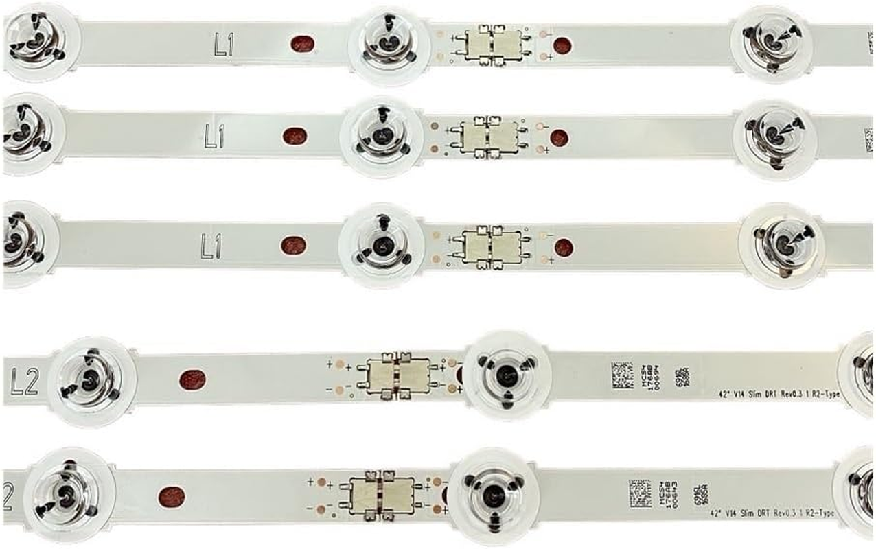 10Pcs/Set LED Backlight Strip Fit for Panasonic TX-42AS740B TX-42AS650B TX-42AS650E TX-42AS650 TX-42AS740 TX-42AS750E Tx-42As740E(Kit 10Pcs for 1 TV)