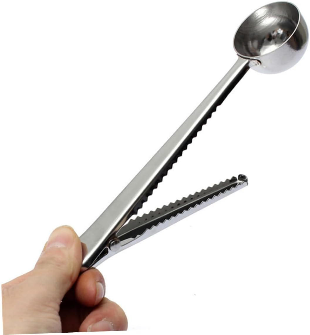 SECFOU 4Pcs Stainless Steel Measuring Tablespoon Seal Clip for Coffee Accessories and Tea Spoon for Home Coffee Bar image number 2