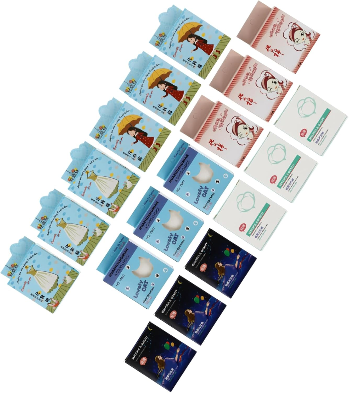 Healeved Cotton Makeup Removal Pads Gentle Cleansing Makeup Sponge Exfoliating Gentle Skin for Daily Use image number 4