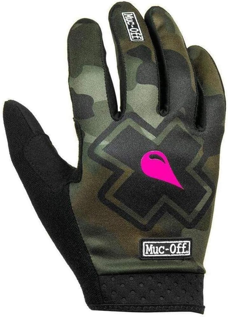 Muc-Off Black MTB Gloves, Small - Premium, Handmade Slip-On Gloves for Bike Riding - Breathable, Touch-Screen Compatible Material