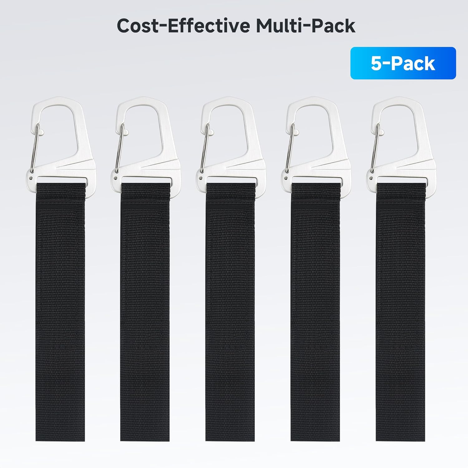 Cable Matters 5-Pack Heavy Duty Extension Cord Organizer Straps with Metal Buckle, 50 Lbs Load Capacity, Extension Cord Holder with 13 X 1 Inch Hook-And-Loop Straps image number 6