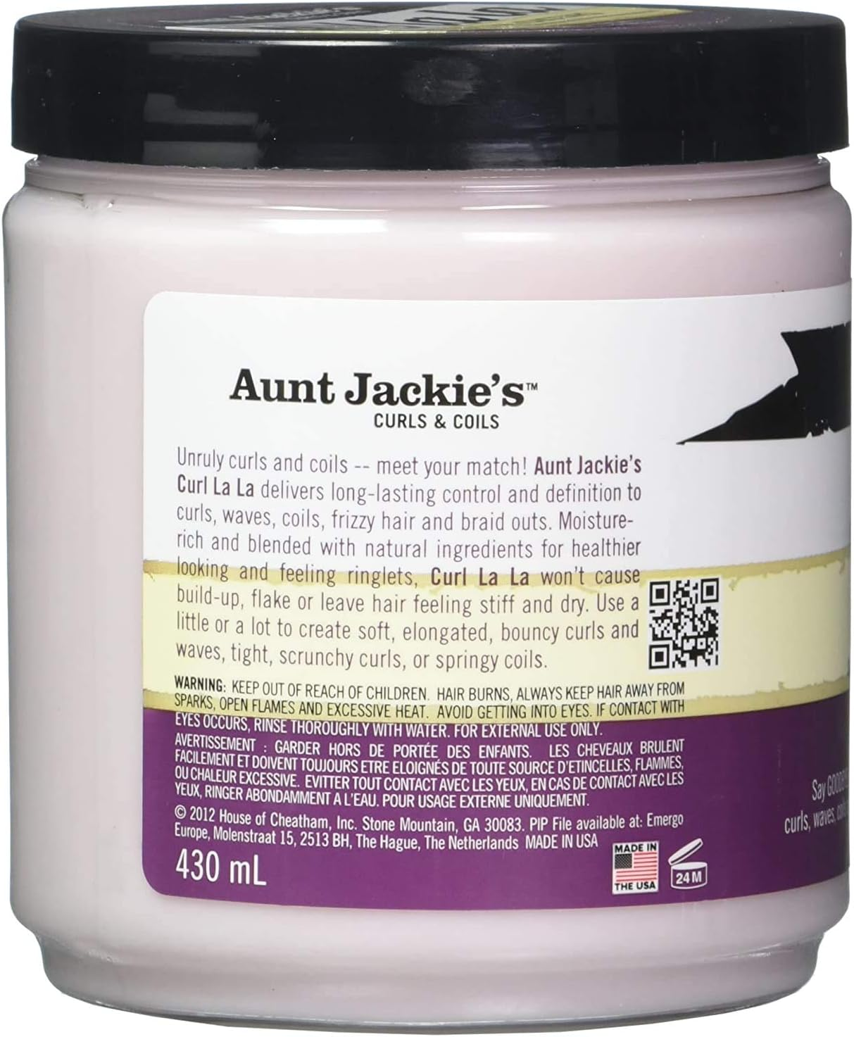 Aunt Jackie'S Curls & Coils Curl La La Defining Curl Custard Cream 426G