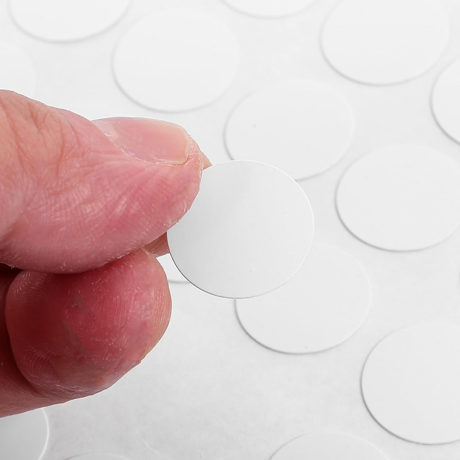 Angoily White Screw Stickers, 96PCS Sheets Adhesive Crew Hole Stickers, Screw Cover Sticker White, Cabinet Furniture Screws Stickers, Furniture Holescrew Cap Sticker for Hole Nut, Cabinetry Stickers image number 5