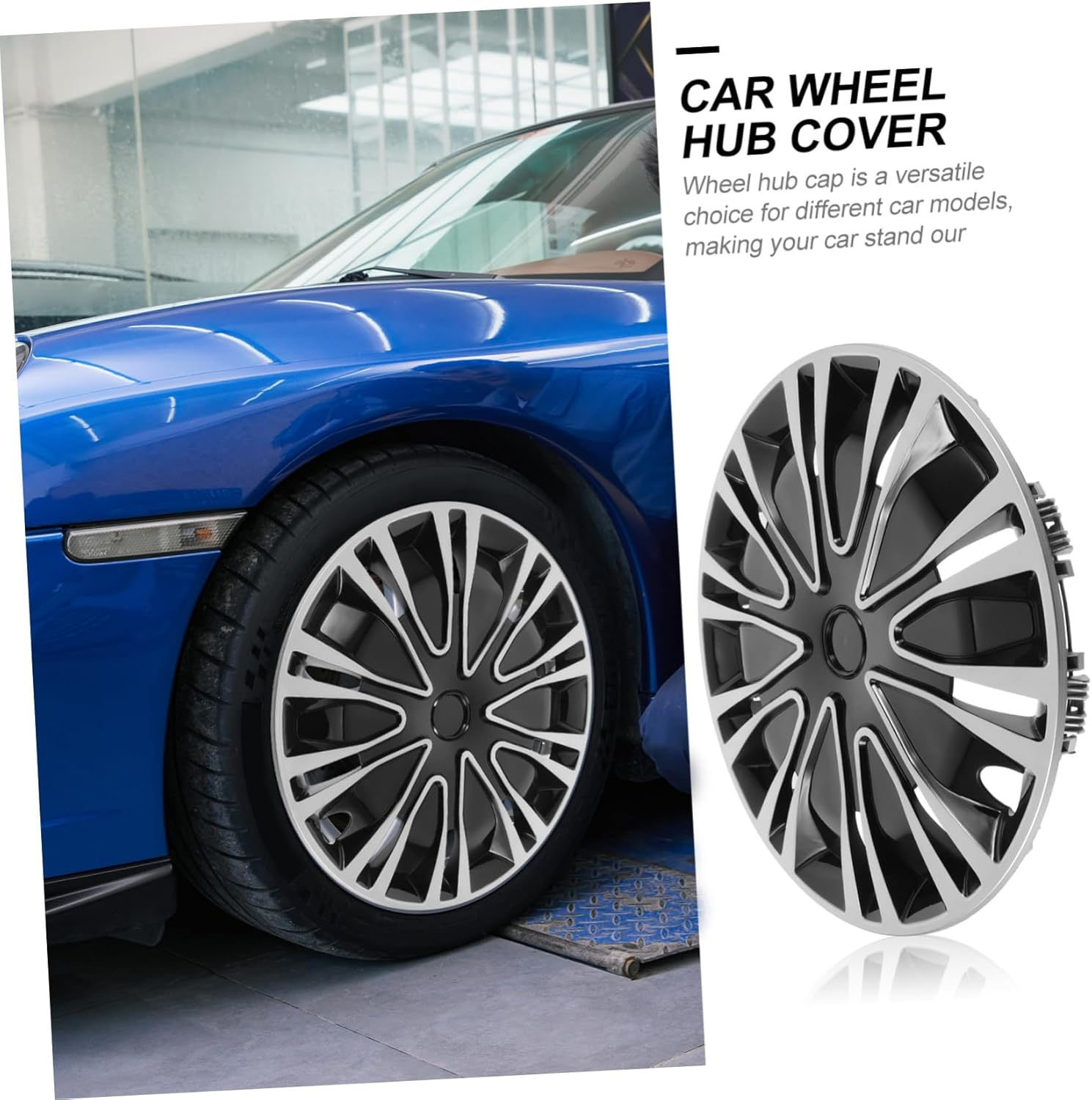 Iplusmile Automotive Wheel Hub Cap Decorative Car Rim Cover for Universal Wheel 14 Inches