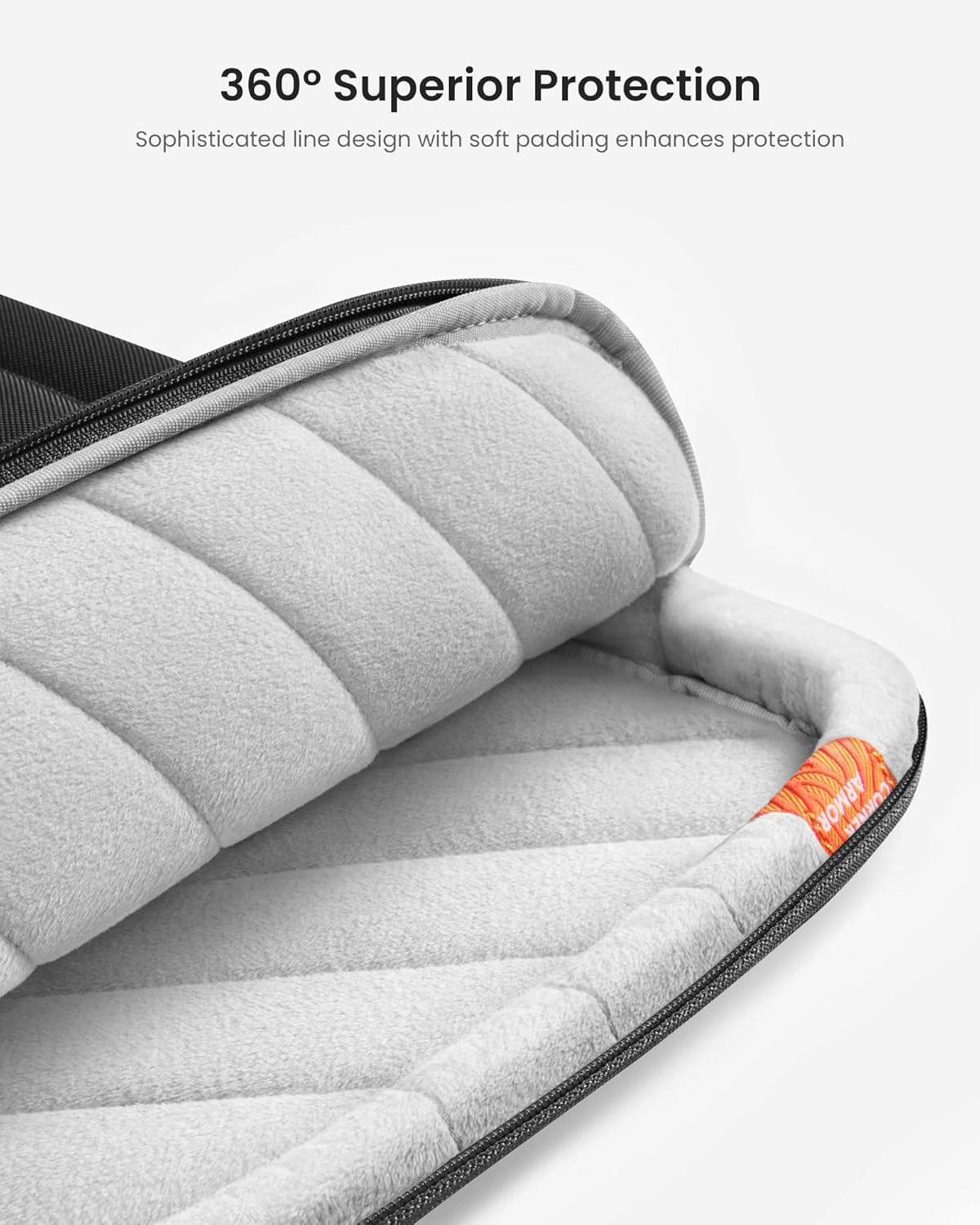 Tomtoc 360 Protective Laptop Shoulder Bag for 13-Inch Macbook Air M4/A3240, M3/A3113, M2/A2681, M1/A2337, 13-Inch Macbook Pro M2/A2686 M1/A2337, Water-Resistant Laptop Accessory Carrying Case Sleeve image number 1
