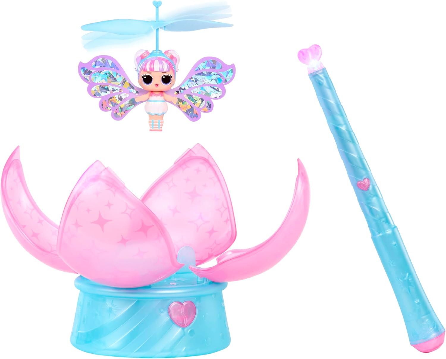 L.O.L. Surprise! Magic Flyers Fairies Tots - Snowflake - Includes 1 Doll and a Wand, Comes in a Flower-Shaped Packaging, Collect All 2 image number 5