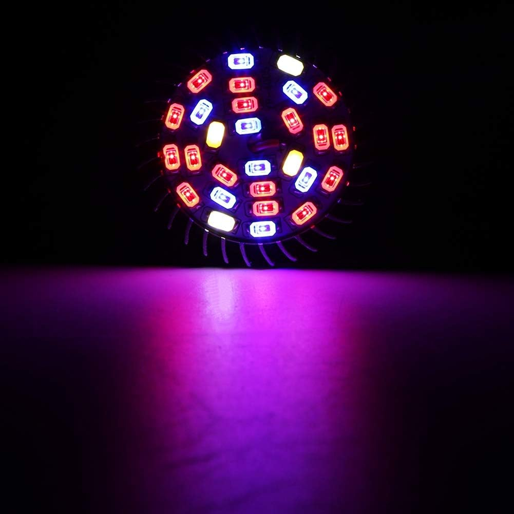 28W Plant Lamp, E14 Grow Light Bulb LED Indoor Plant Bulb Full Spectrum Grow Light - Indoor Grow Lamps Suitable for Bloom, Vegetables, Flowers (GU10) image number 6