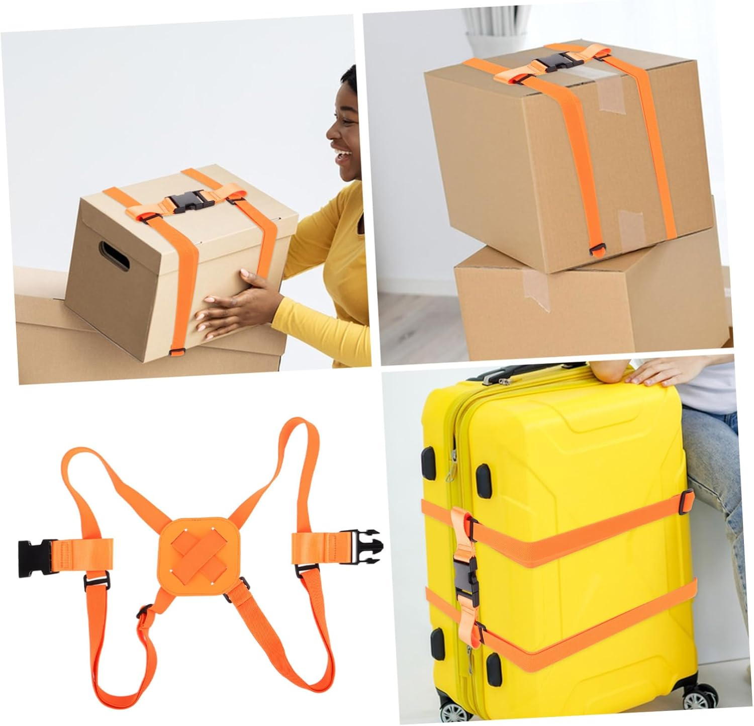 CTIRCHIU Adjustable Luggage Straps for Suitcases Versatile Elastic Travel Belts with Buckles for Bundling Gear and Securing Luggage of Various image number 5