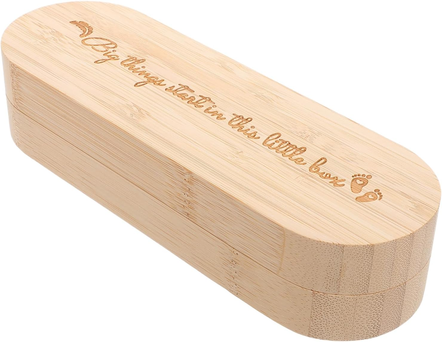 CLISPEED Wooden Pregnancy Test Reveal Box Surprise Keepsake for Grandparents Announcement Souvenir Wooden Pregnancy Test Box