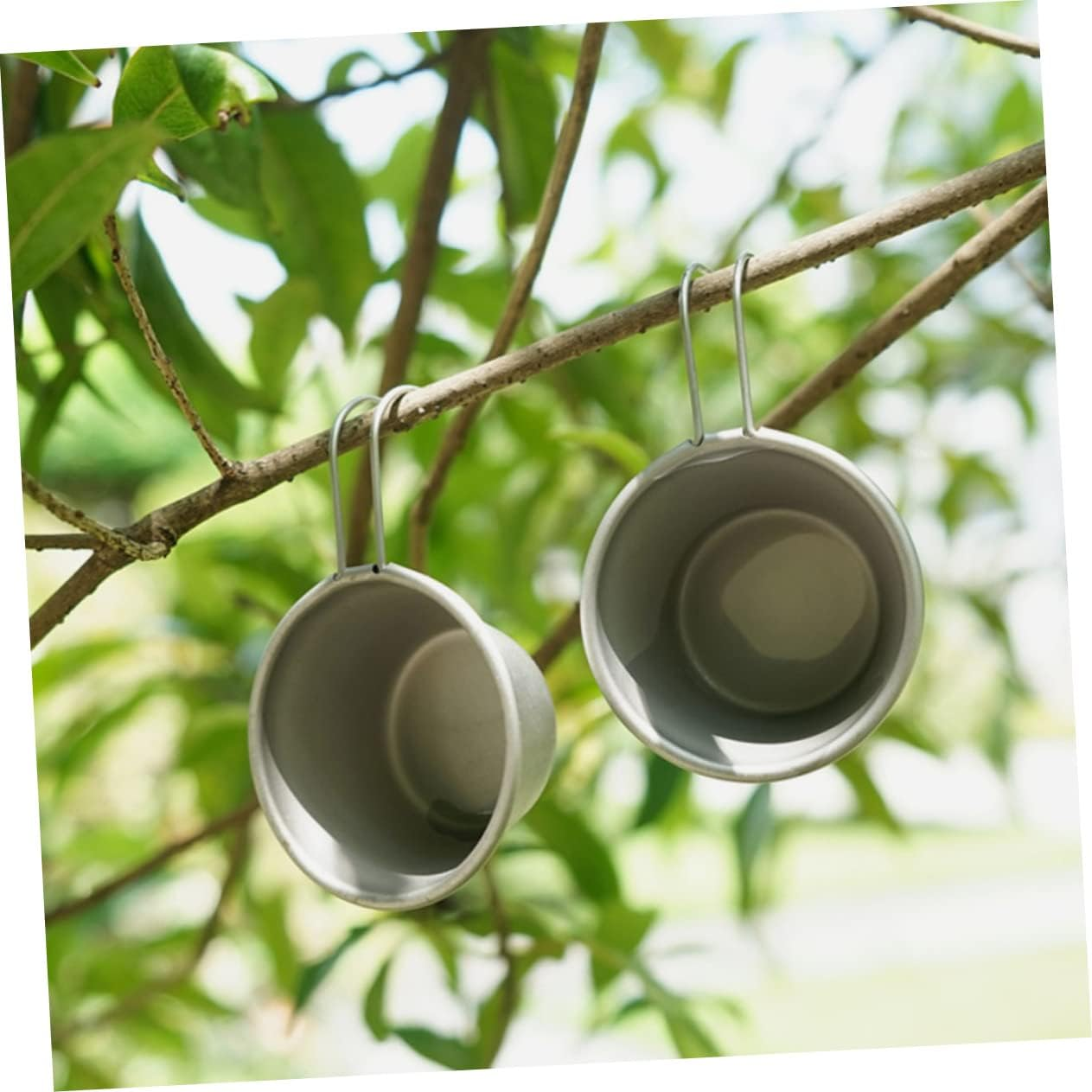 Zerodeko Portable Shot Glass Lightweight Camping Cup for Outdoor Barbecue Hiking and Picnics Stainless Steel Mini Wine Glass Portable and Practical for Scenario image number 3