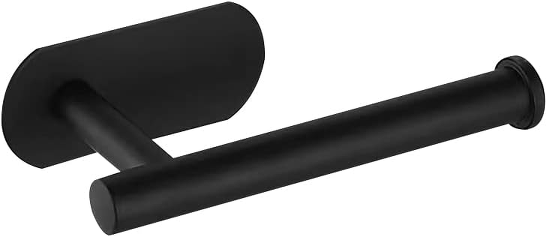 Self Adhesive Toilet Paper Roll Holder,Toilet Paper Holder for Bathroom Washroom Kitchen Stick on Wall Mount Matt Black 2 Pack