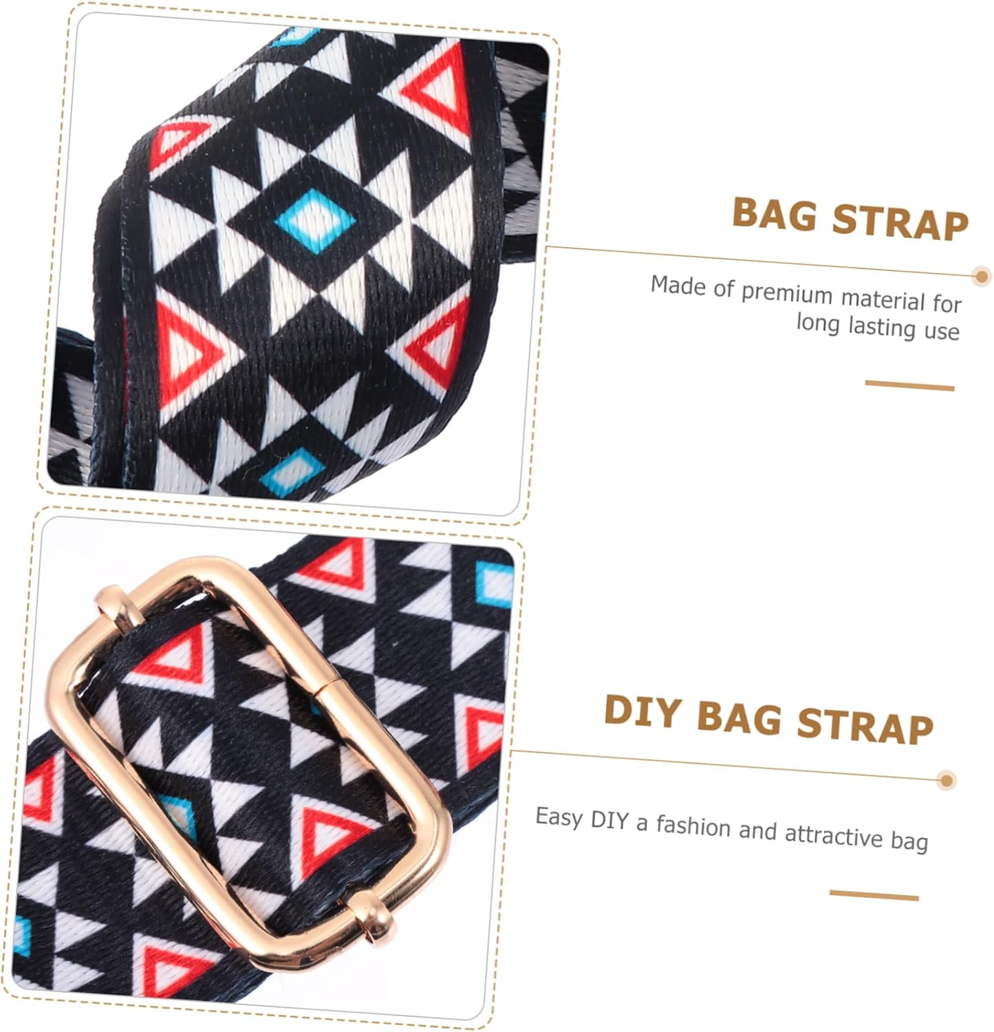 VALICLUD 3 Pcs Tape Pearl Handbag Strap Purse Strap Replacement Womens Wallet Hand Bags Purse Strap Canvas Women'S Tote Bags Handbag Replacement Strap Polyester Guitar Handle Miss image number 2