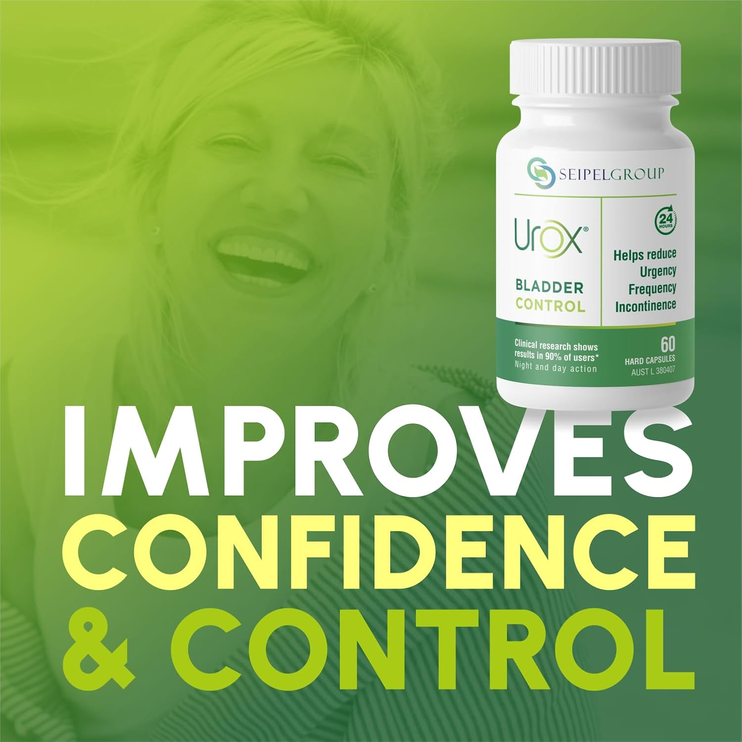 UROX Bladder Control, Effective Bladder Support Supplement for Men & Women, Helps Reduce Incontinence, Urinary Leakage, Frequency, Urgency, 60 Vegetarian Capsules image number 5