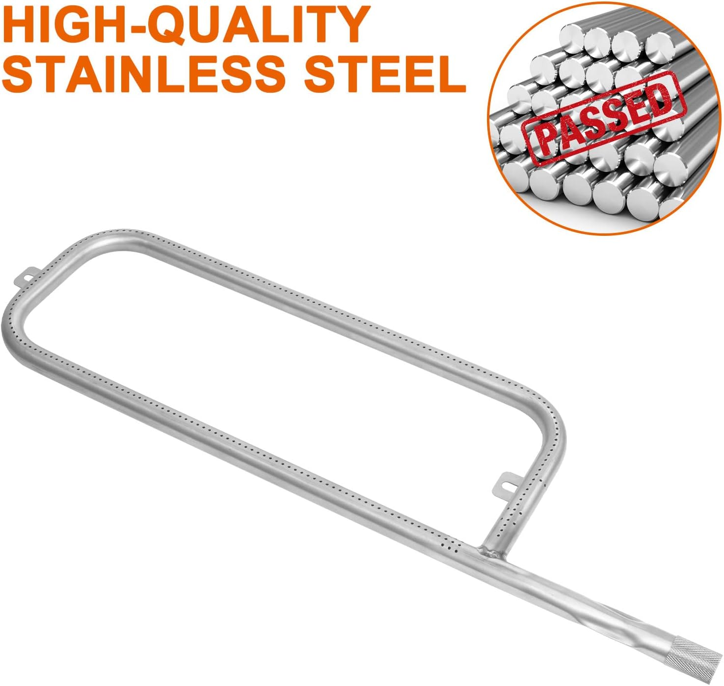 Delsbbq Burner Tube Kit for Weber Traveler Portable Gas Grill, Grill Burner with Ignitor Kit Replacement Part for Weber Traveler Portable Gas Grill 9010001, 19001, 80463 image number 1