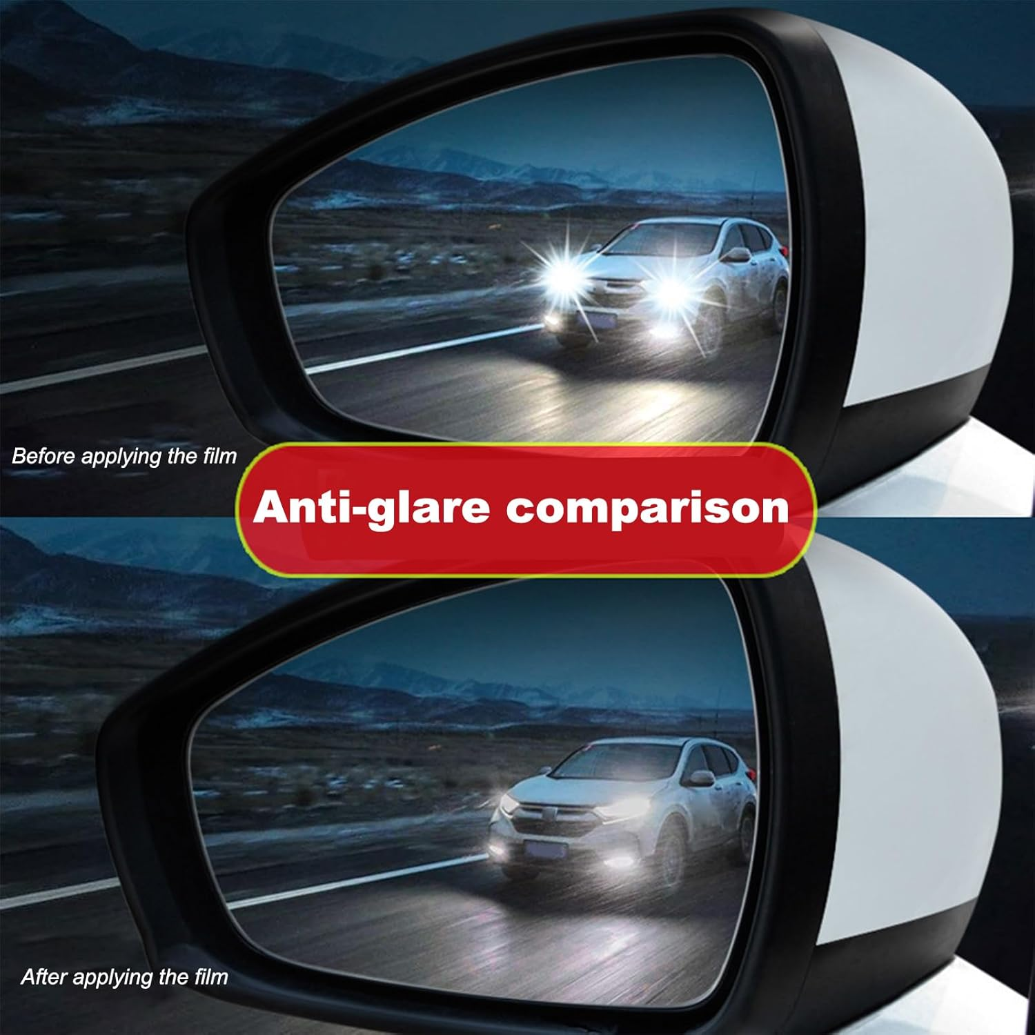 Anti Fog Film - Waterproof Mirrors Film for Side Mirrors,Nano Coating Car Film, Car Mirrors Rain Protector, anti Glare Film for Rear View Mirrors