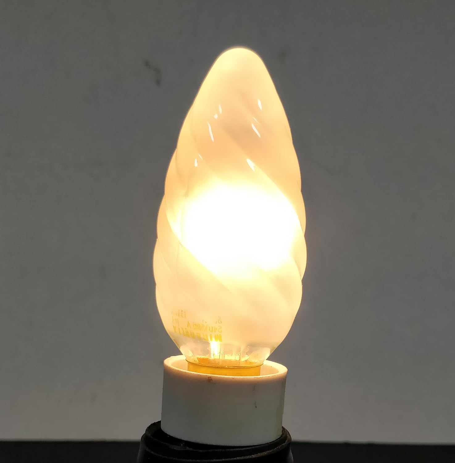 10 X 25W Pearl Twisted Candle Light Globes Bulbs Lamps E14 Small Edison Screw SES Incandescent Twistle image number 3