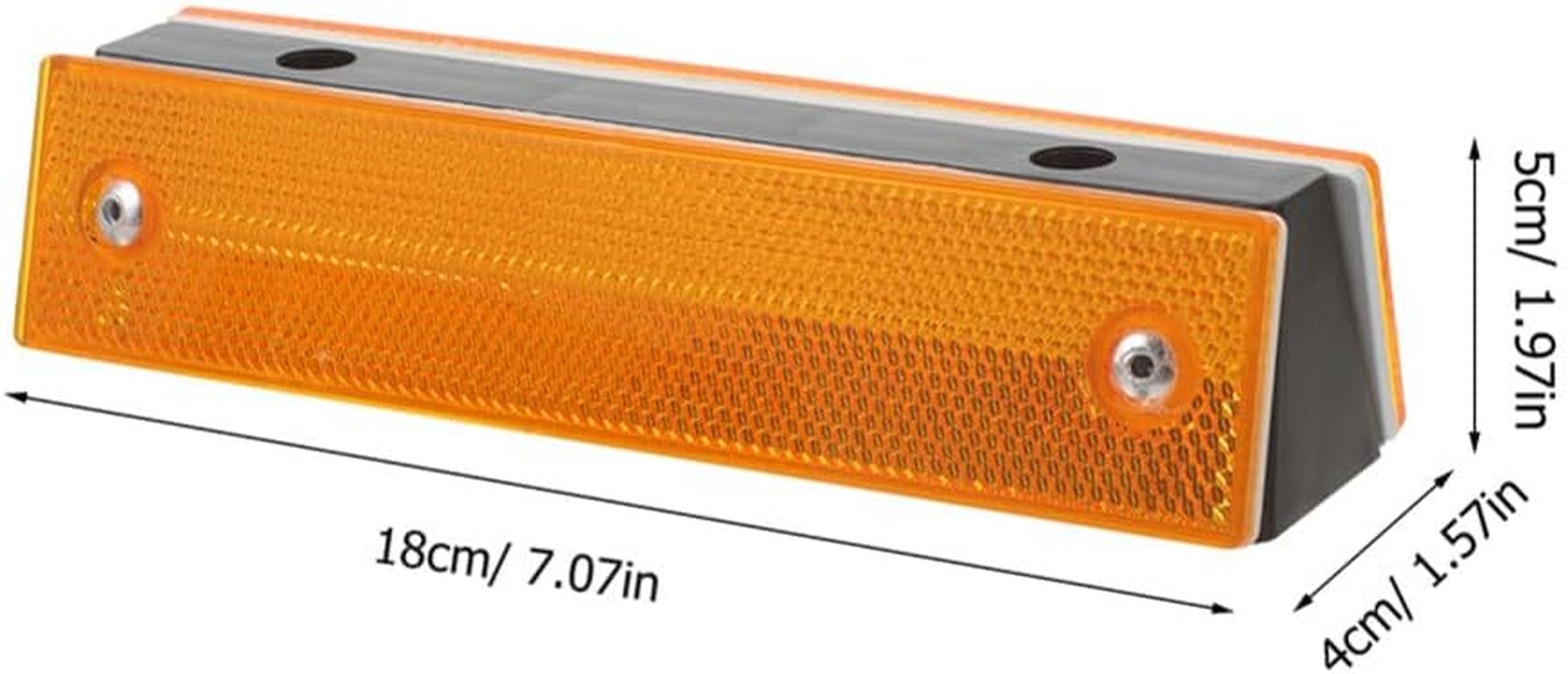 Gatuida 5Pcs Rectangular Reflective Delineators Driveway Reflectors Road Pavement Markers Reflective Road Signs image number 6