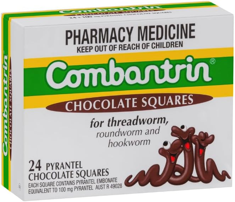 Combantrin Chocolate Squares, 24 Count, Pack of 24