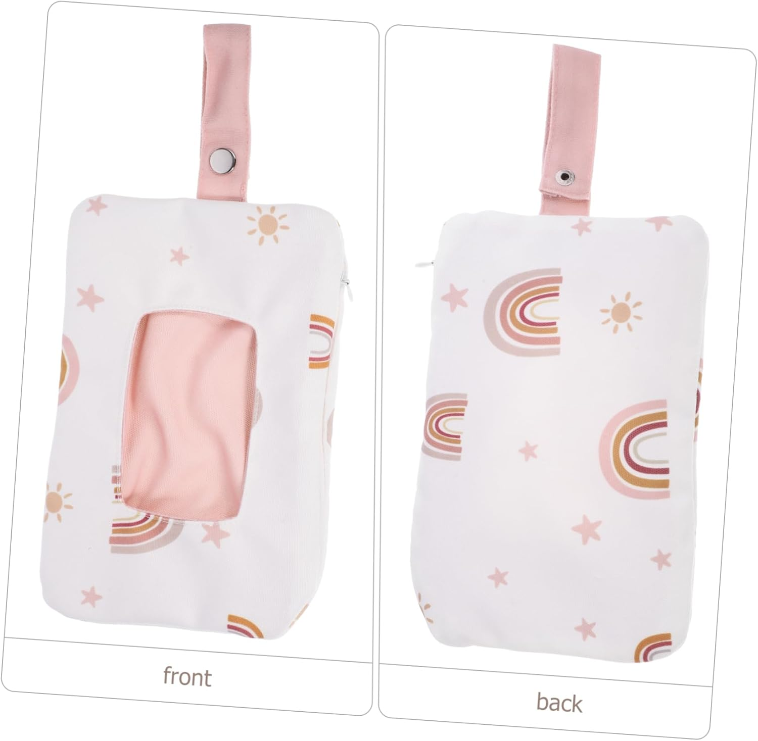 Cartoon Pattern Wet Tissue Bag Portable Wipes Container Wipes Dispenser image number 1