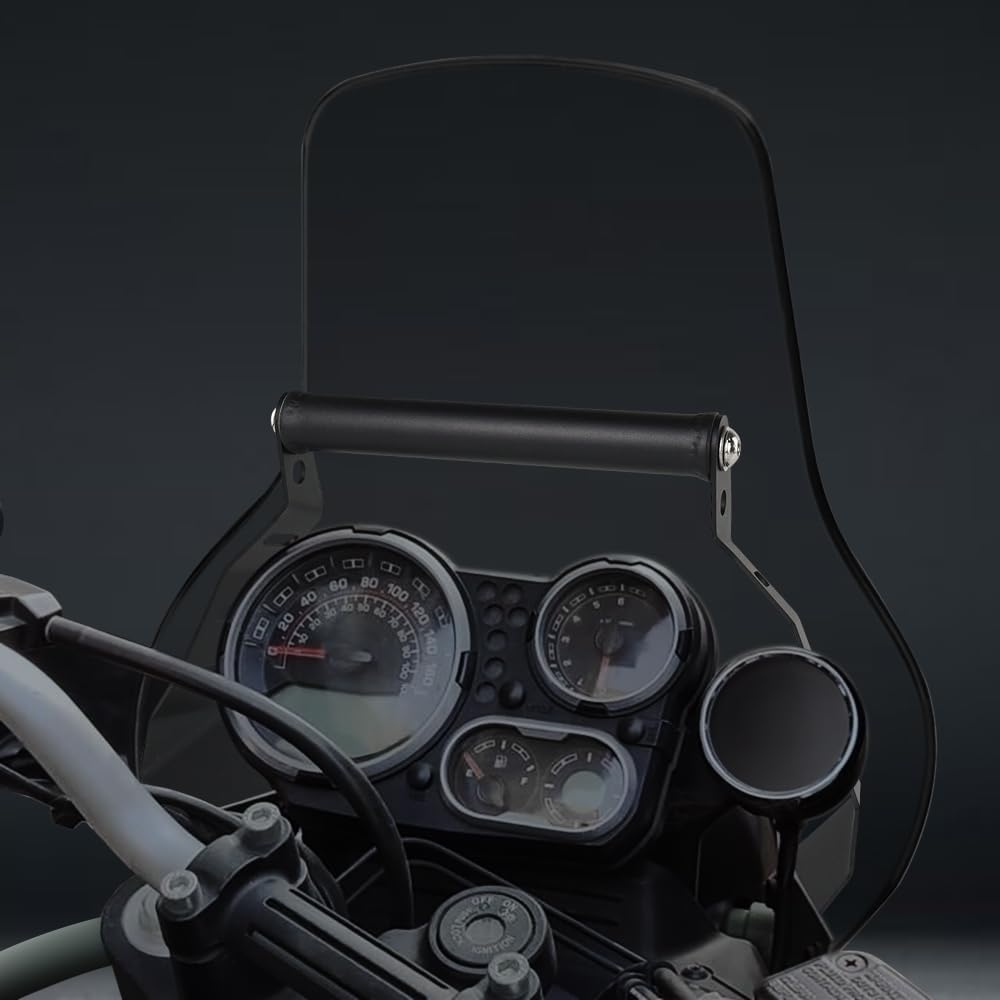 REARACE Motorcycle GPS Mount Bracket Compatible with Royal Enfield Himalayan BS6 2021-2023, Aluminium, Windshield Mount, 22Mm Bar Diameter, Smartphones & GPS Devices image number 3