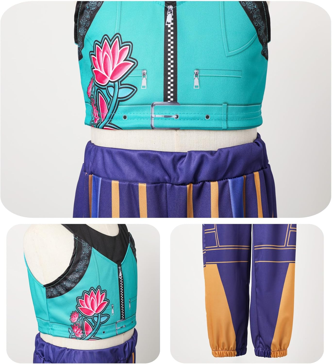 Girls Demon Pop Singer Hunter Costume Stage Outfit Halloween Costumes Singers Leader Cosplay