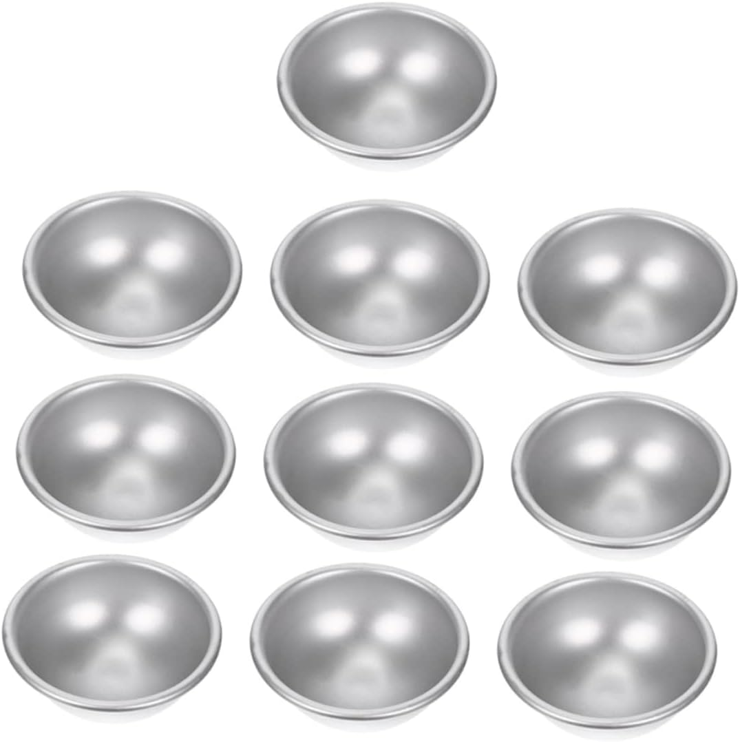 10Pcs Aluminum Mold DIY Bath Bomb Salt Mold Crafting Baking for Making Bath Bombs and Cakes at Home image number 6