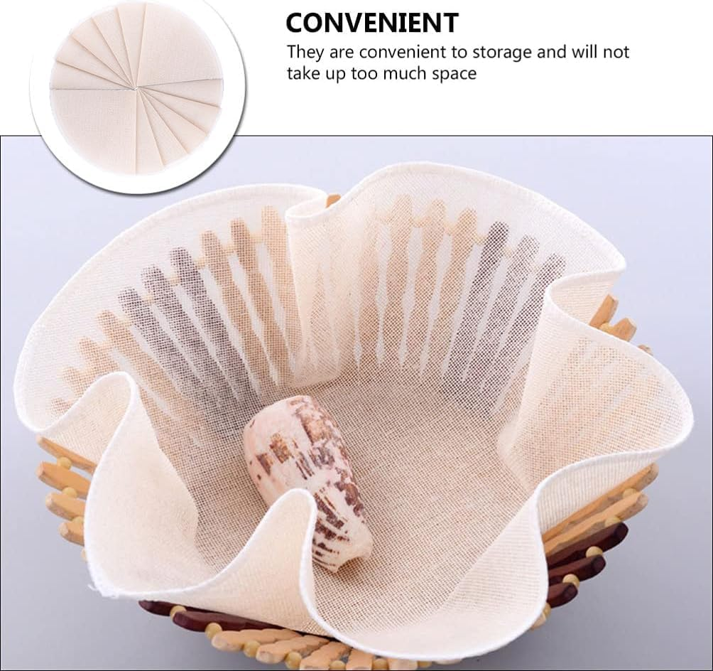 WEZCHUGHAOL 30Pcs round Steamer Liners, 26X26X0.2 Inch Reusable Steamer Mats for Soup Dumplings, Buns, Dim Sum - Natural Food-Grade Cooking Liners image number 6