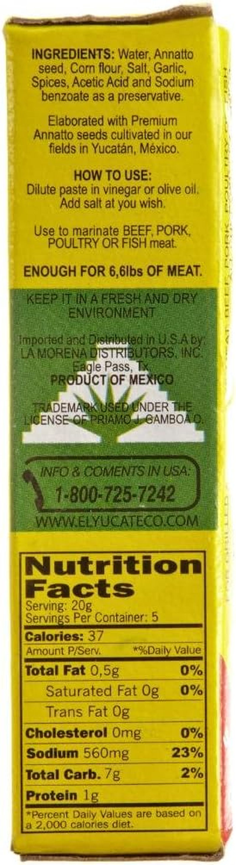 El Yucateco Achiote Paste, 100 G