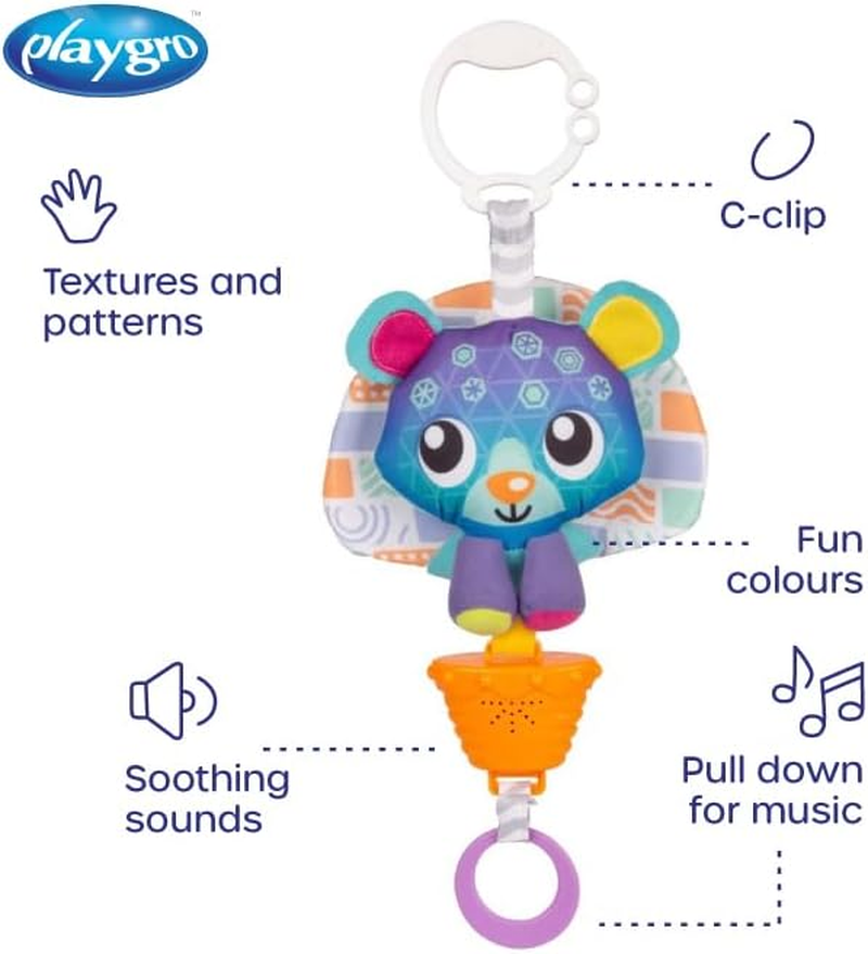 Playgro Polar Pals Musical Pullstring Bear Toy image number 5