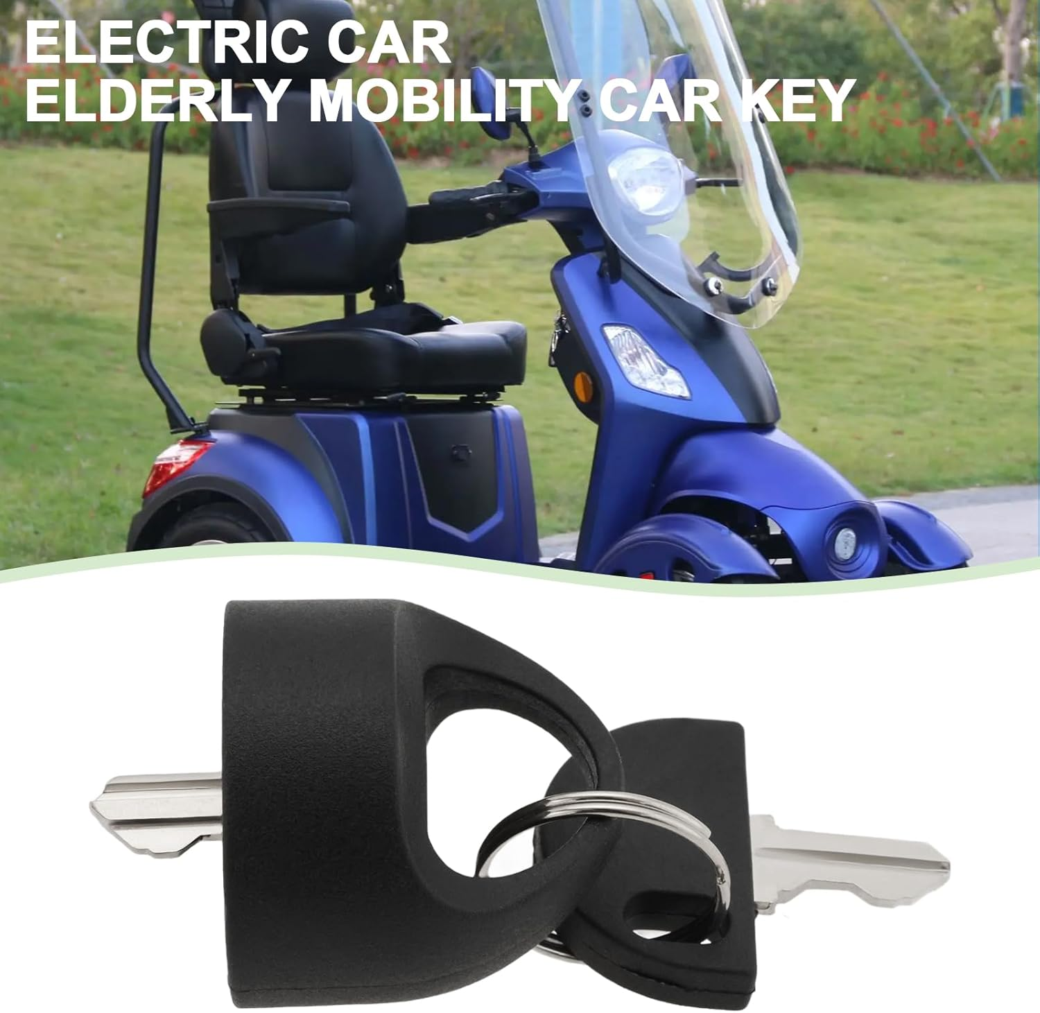 2 Sets of Replacement Mobility Scooter Key Scooter Accessory K2801M K2305M Compatible with Pride Mobility Scooter Black image number 5