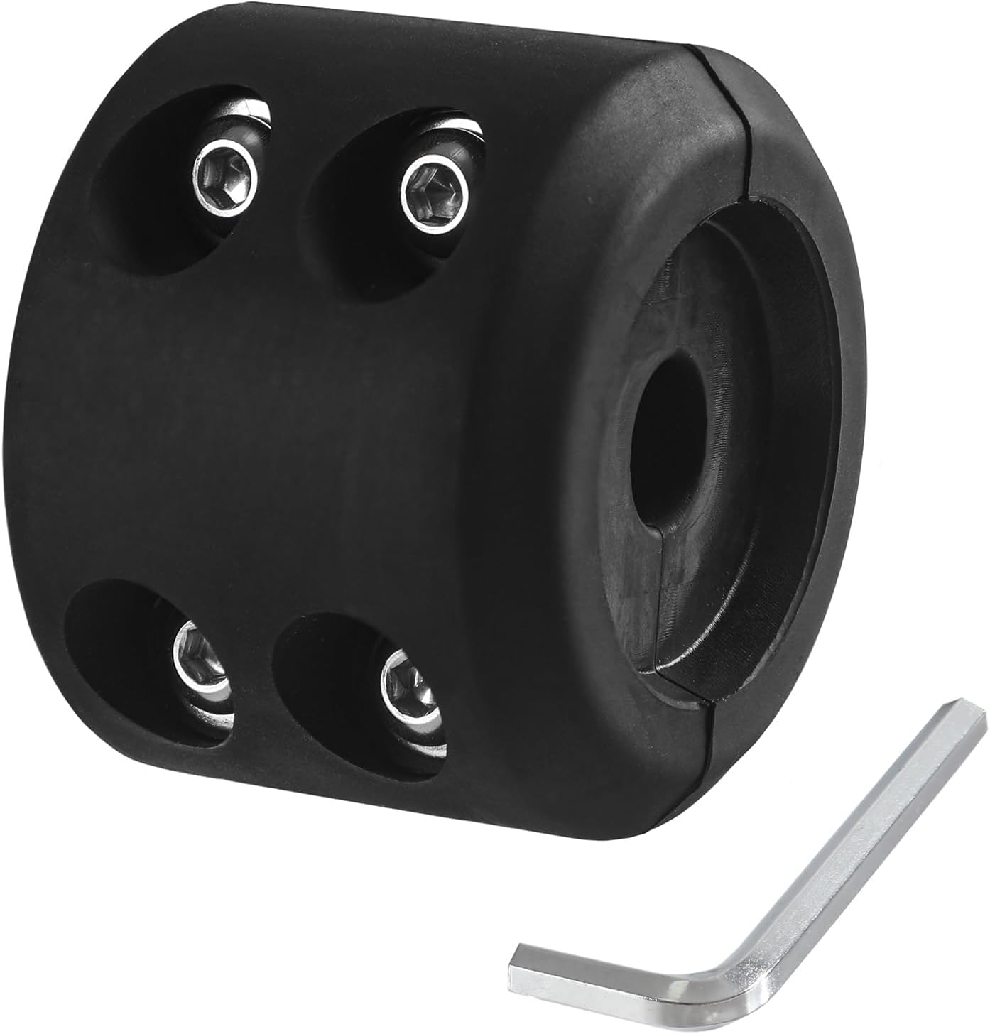 Ucreative Black Rubber Winch Hook Stopper with Allen Wrench for ATV UTV Winch image number 4